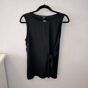 Paper moon, black sleeveless pullover blouse